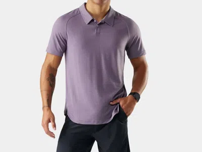 Smartwool Active Mesh Polo Shirt In Purple Storm In Multi