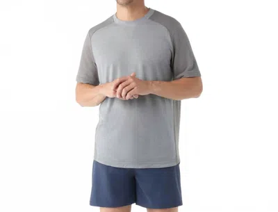 Smartwool Active Mesh Short Sleeve Shirt In Light Gray Heather In Grey
