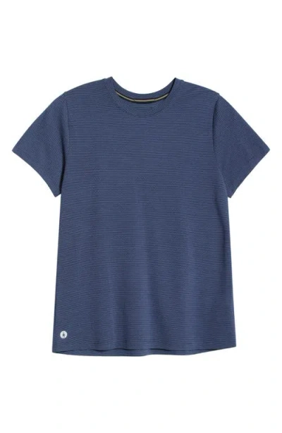 Smartwool Active Mesh Short Sleeve T-shirt In Blue