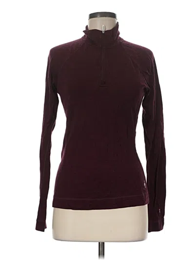 Pre-owned Smartwool Active T-shirt In Burgundy