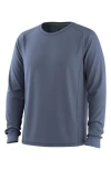 Smartwool Active Ultralight Long Sleeve Performance T-shirt In Blue