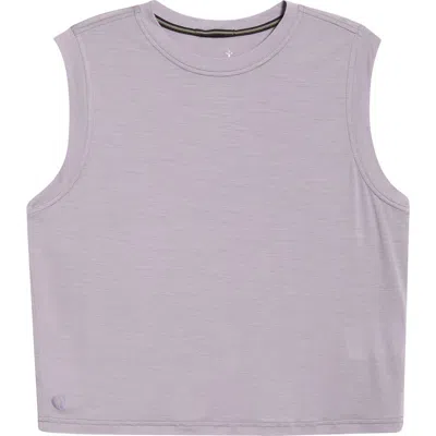 Smartwool Active Ultralite Crop Tank In Gray
