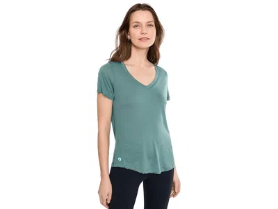 Smartwool Active Ultralite V-neck Short Sleeve In Blue