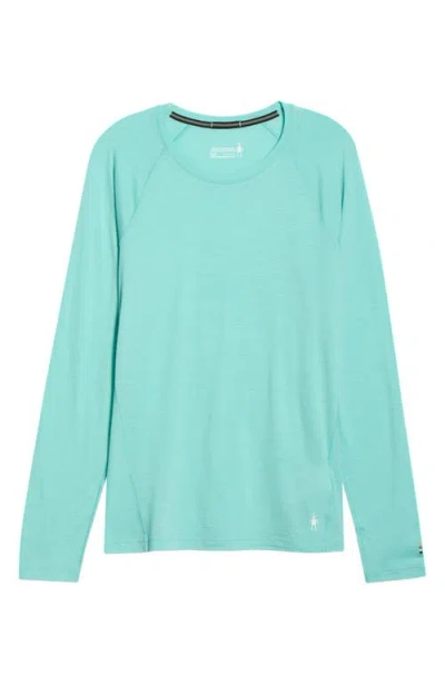 Smartwool All Season Merino Wool Blend Base Layer Crew Top In Blue