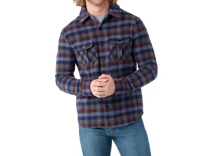 Smartwool Anchor Line Shirt Jacket In Eggplant Plaid In Multi