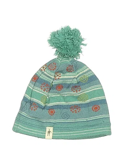 Pre-owned Smartwool Kids'  Beanie Hat In Green