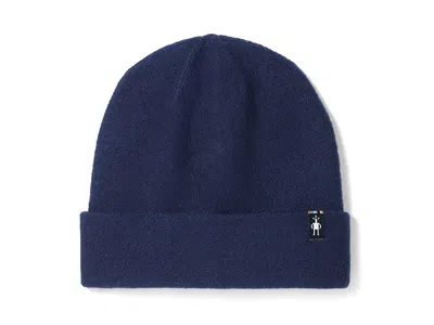 Smartwool Boiled Wool Beanie Knit Hats Deep Navy, Merino/wool In Blue