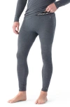 Smartwool Classic All Season Merino Wool Blend Base Layer Bottoms In Iron Heather