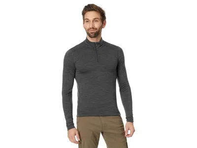 Smartwool Classic All-season Merino Base Layer 1/4 Zip In Gray