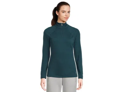 Smartwool Classic All-season Merino Base Layer 1/4 Zip In Blue