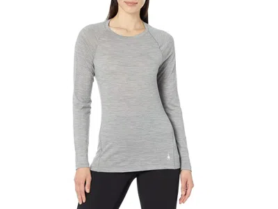 Smartwool Classic All-season Merino Base Layer Long Sleeve In Gray