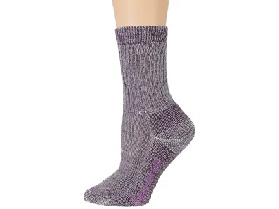 Smartwool Classic Hike Full Cushion Crew Women's Crew Cut Socks Shoes Bordeaux: Lg (women's Shoe 10-12.5) In Purple