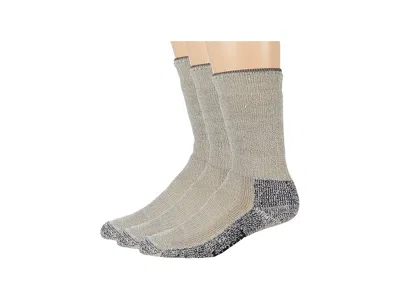 Smartwool Classic Mountaineer Maximum Cushion Crew 3-pack Crew Cut Socks Shoes Taupe: Lg (us Men's Shoe 9-11.5 In Brown