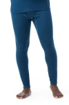 Smartwool Classic Slim Fit All Season Merino Wool Blend Base Layer Bottoms In Twilight Blue