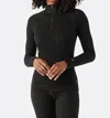 Smartwool Classic Thermal Merino Base Layer Quarter Zip In Black