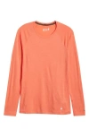 Smartwool Classic Thermal Long Sleeve Merino Wool Base Layer T-shirt In Coral Reef