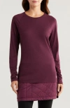 Smartwool Classic Thermal Long Sleeve Merino Wool Base Layer T-shirt In Eggplant