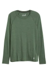 Smartwool Classic Thermal Long Sleeve Merino Wool Base Layer T-shirt In Fern Green