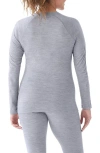 Smartwool Classic Thermal Long Sleeve Merino Wool Base Layer T-shirt In Light Gray Heather