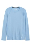 Smartwool Classic Thermal Long Sleeve Merino Wool Base Layer T-shirt In Serene Blue