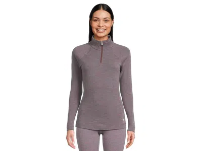 Smartwool Classic Thermal Merino Base Layer 1/4 Zip In Gray