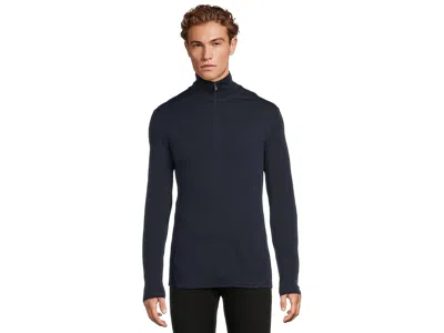 Smartwool Classic Thermal Merino Base Layer 1/4 Zip In Blue