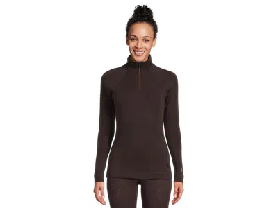 Smartwool Classic Thermal Merino Base Layer 1/4 Zip In Brown