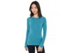 Smartwool Classic Thermal Merino Base Layer Crew In Blue
