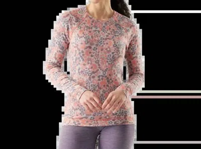 Smartwool Classic Thermal Merino Base Layer Crew Top In Coral Reef Floral In Multi