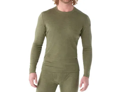 Smartwool Classic Thermal Merino Base Layer Crew Top In Winter Moss Heather In Multi
