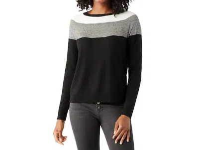 Smartwool Colorblock Crew Sweater In Black