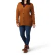 Smartwool Cozy Lodge Merino Wool Boyfriend Cardigan Sweater In Acorn Heather In Multi