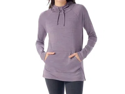 Smartwool Drape Neck Hoodie In Chalk Violet