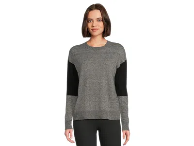 Smartwool Edgewood Colorblock Crew Sweater In Black
