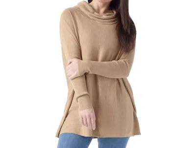 Smartwool Edgewood Poncho Sweater In Toasted Coconut Heather
