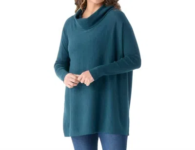 Smartwool Edgewood Poncho Sweater In Twilight Blue