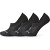 Smartwool Everyday 3-pack Wool Blend No Show Socks In Black
