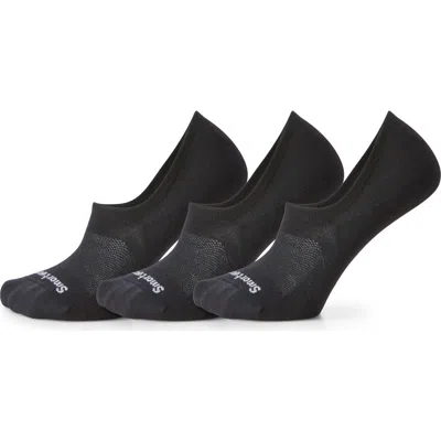 Smartwool Everyday 3-pack Wool Blend No Show Socks In Black