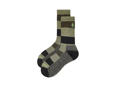 Smartwool Everyday Barnsley Crew Socks Men's Crew Cut Socks Shoes Winter Moss: Lg (men's Shoe 9-11.5), Merino/ In Animal Print