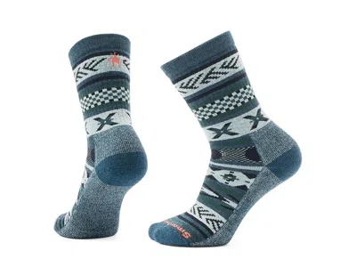 Smartwool Everyday Cabin Games Crew Socks Knee High Socks Shoes Twilight Blue: Sm (us Men's Shoe 3-5.5 - Women In Multi