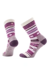Smartwool Everyday Cabin Games Merino Wool Blend Crew Socks In Meadow Mauve