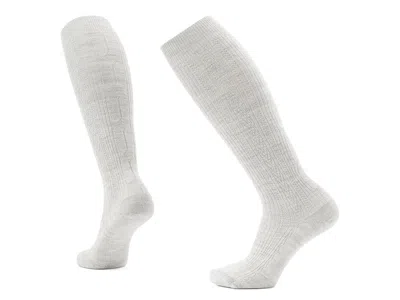 Smartwool Everyday Cable Knee High Socks Knee High Socks Shoes Ash: Lg (us Men's Shoe 9-11.5 - Women's Shoe 10 In White