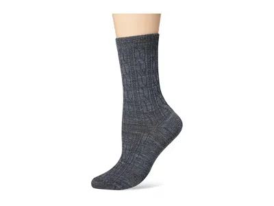 Smartwool Everyday Cable Zero Cushion Merino Wool Crew Women's No Show Socks Shoes Medium Gray: Md (women's Sh