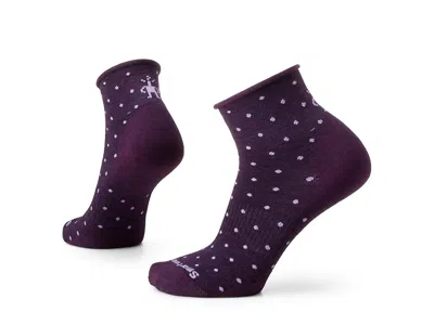 Smartwool Everyday Classic Dot Ankle Boot Socks Women's No Show Socks Shoes Purple Iris: Sm (women's Shoe 4-6. In Red
