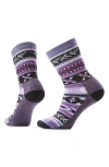 Smartwool Everyday Cozy Cabin Games Merino Wool Blend Crew Socks In Multi