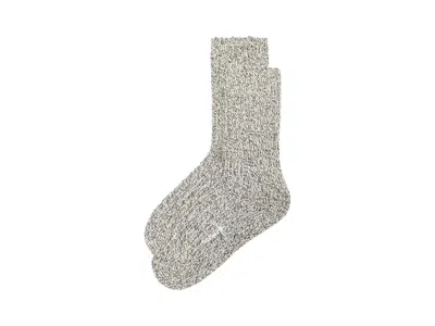 Smartwool Everyday Cozy Heritage Rib Crew Socks Men's Shoes Fossil: Lg (men's Shoe 9-11.5), Nylon/wool In Gray
