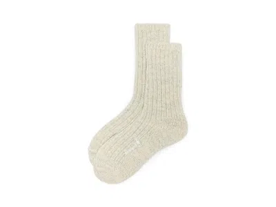 Smartwool Everyday Cozy Heritage Rib Crew Socks Sock Ash: Lg (women's Shoe 10-12.5), Nylon/wool In Neutral
