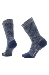 Smartwool Everyday Digi Tick Merino Wool Blend Crew Socks In Deep Navy