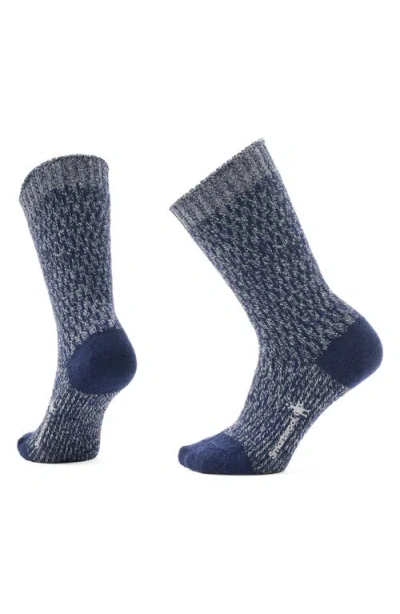 Smartwool Everyday Digi Tick Merino Wool Blend Crew Socks In Deep Navy