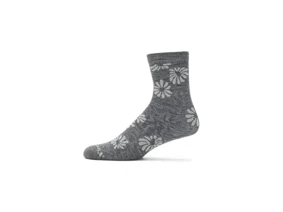 Smartwool Everyday Floral Crew Socks Women's Crew Cut Socks Shoes Medium Gray: Lg (women's Shoe 10-12.5) In Brown